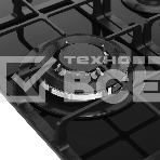 Варочная поверхность MONSHER/ Варочная поверхность MONSHER, газ, High-Tech, 45 см, автоматический электроподжиг, газ-контроль, форсунки под сжиженый газ, SABAF конфорки, чугунные решетки, цвет черный, фото5