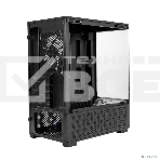 Компьютерный корпус Minitower ExeGate i3 SEA (mATX, без БП, 1*USB+1*USB 3.0, HD аудио, черный, 1 вент. 12см с RGb подсветкой, передняя и боковая панели - закаленное стекло), фото11