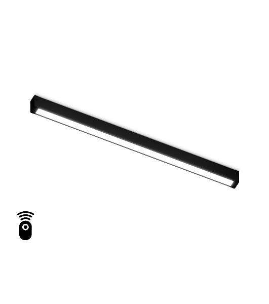Управляемый светодиодный светильник для шинопровода Magnetic Ambrella light GL1292 BK черный IP20 24W 3000K-6400K 220V 120° 562*25*42 (Без ПДУ)