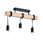 Светильник Ambrella light TR8182/3 BK/LW черный/светлое дерево E27*3 max 40W 500*50*420, фото3