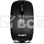 Мышь беспроводная SVEN RX-260W черный, 1600 dpi, радиоканал, USB, кнопки - 4, фото8