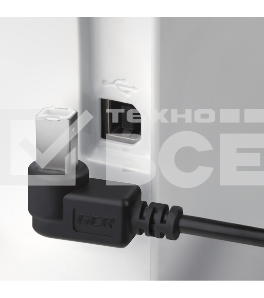 Кабель Greenconnect 1.0m USB 2.0, AM/BM угловой, черный, 28/28 AWG, экран, армированный, морозостойкий, GCR-UPC3M2-BB2S-1.0m Greenconnect Кабель 1.0m USB 2.0, AM/BM угловой, черный, 28/28 AWG, экран, армированный, морозостойкий, GCR-UPC3M2-BB2S-1.0m