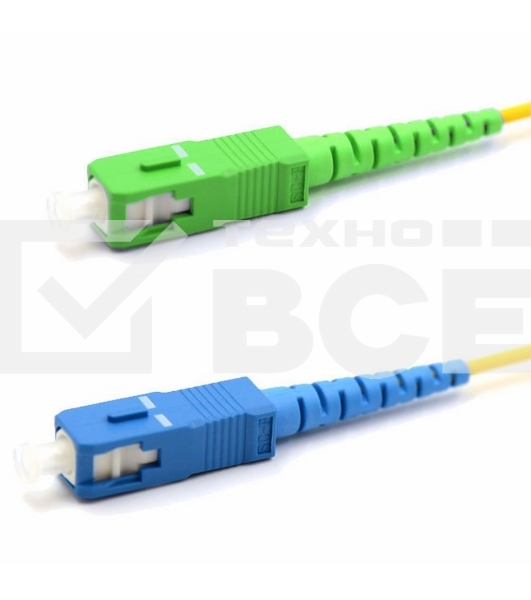 Патч-корд оптический переходной (SM), 9/125 (OS2), SC/APC-SC/UPC, (Simplex), LSZH, 5м