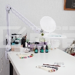 Лупа на струбцине Rexant, круглая, 5D, с подсветкой 56 SMD LED, белая 31-0403, фото2