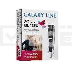 Набор для стрижки Galaxy Line GL 4154,  черный с серебристым, аккумуляторный, лезвия из япон. нержав. стали, индикатор работы и заряда, вр. непрер. раб. 45 мин, регулировка длины стрижки (2; 5; 10; 15мм), нож шириной 41 мм, триммер шир. 25 мм, головка вра, фото9