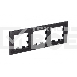 Рамка 3-м AtlasDesign Nature металл оникс SchE ATN312303