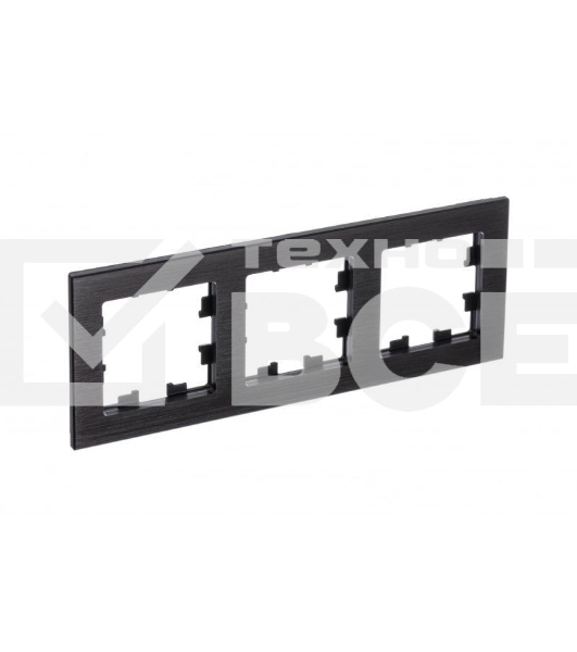 Рамка 3-м AtlasDesign Nature металл оникс SchE ATN312303