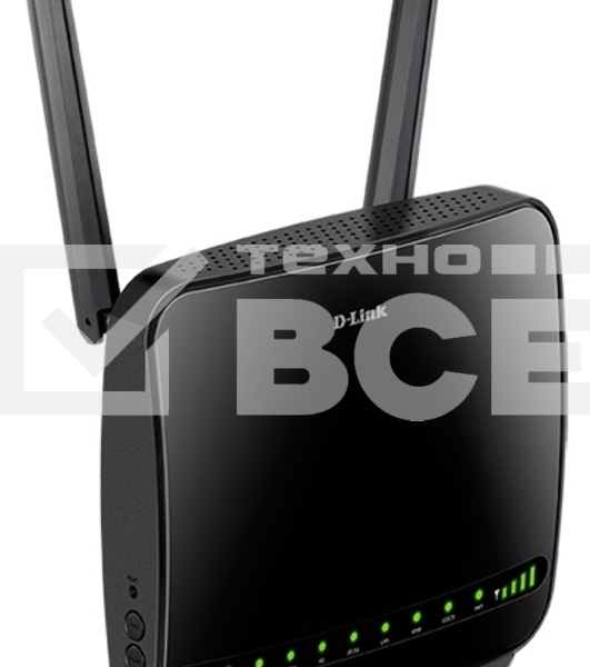 Беспроводной маршрутизатор/роутер D-Link DWR-956/4HDB1EAC1200 с поддержкой 4G LTE, портами Gigabit Ethernet и 1 FXS-портом