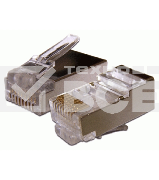 Коннектор RJ45 STP 8P8C, универсальный, cat.6A, 100 шт.