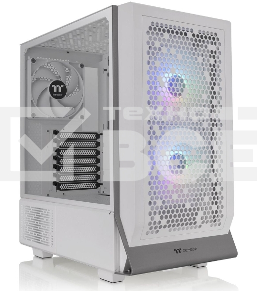 Компьютерный корпус Thermaltake Ceres 300 TG ARGB белый без БП ATX 3x140mm 2xUSB3.0 1xUSB3.1 audio bott PSU