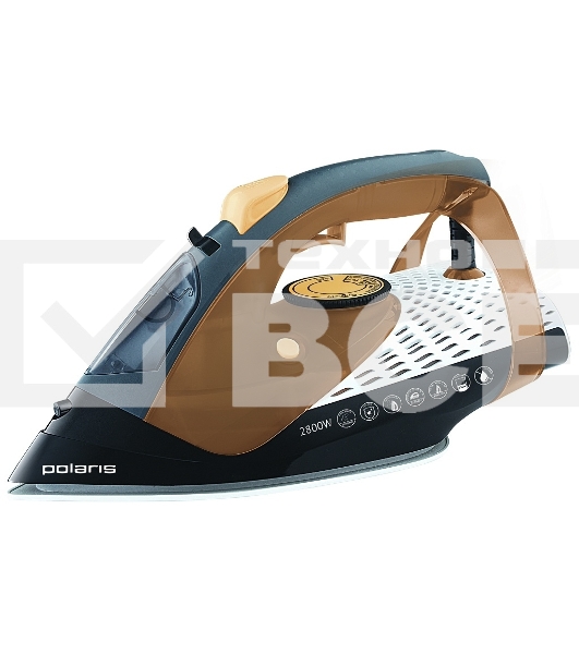 Утюг Polaris PIR2860AK 3m Черный/Оранжевый 2800Вт