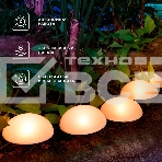 Светильник грунтовый Rexant Полусфера, 3000К, встроенный аккумулятор, солнечная панель, фото3