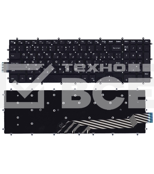 Клавиатура для ноутбука Dell Vostro 15-3583 черная