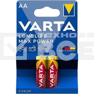 Батарейки VARTA MAX TECH AA бл 2 04706101412