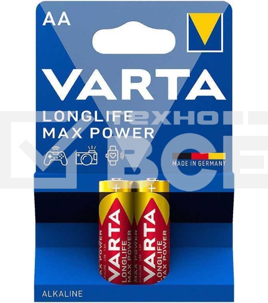 Батарейки VARTA MAX TECH AA бл 2 04706101412