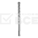 Бур по бетону, цельная крестовая пластина, 12x165 мм, SDS PLUSDenzel, фото2
