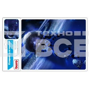 Коврик для мыши Buro BU-R51761 рисунок/астероиды