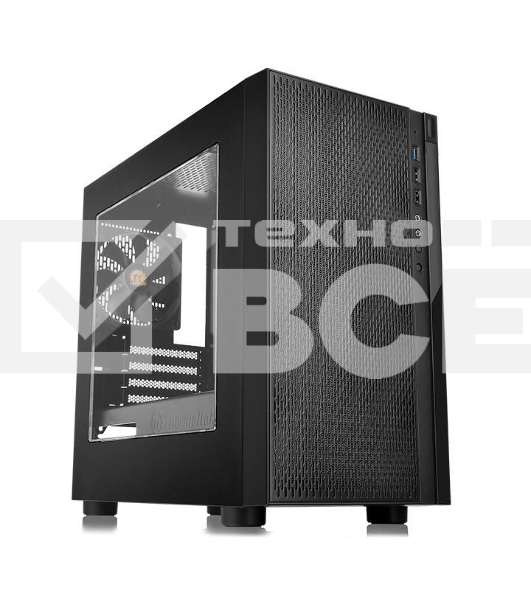 Компьютерный корпус Thermaltake Versa H18 Window черный без БП mATX 2xUSB2.0 1xUSB3.0 audio bott PSU