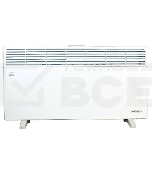 Конвектор Neoclima Comforte T2.5 ЭВНА-2,5/230С2белый, 2500 Вт, 25 м2, термостат