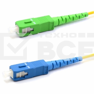 Патч-корд оптический переходной (SM), 9/125 (OS2), SC/APC-SC/UPC, (Simplex), LSZH, 3м