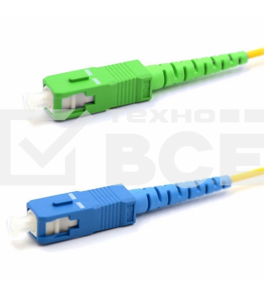 Патч-корд оптический переходной (SM), 9/125 (OS2), SC/APC-SC/UPC, (Simplex), LSZH, 3м