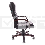 Кресло руководителя Бюрократ KB-10/WALNUT черный, искусственная кожа, крестовина металл, фото6