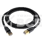 Патч-корд GCR PROF прямой 2.0m, FTP медь кат.6, позолоч. контакты и  коннектор, 25 AWG, Deluxe ethernet high speed 10 Гбит/с, RJ45, T568B, фото 1