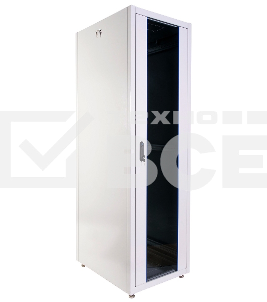 Шкаф коммутационный ЦМО (ШТК-Э-42.8.8-13АА) напольный 42U 800x800мм пер.дв.стекл металл 2 бок.пан. 710кг серый 715мм 105кг