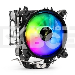 Кулер для процессора ExeGate Dark Magic EXX400V2-PWM.RGB серебристый, 120 мм, алюминий/медь, 2100 об/мин, 24 дБ, 4 pin, 140 Вт, 155 мм, фото10