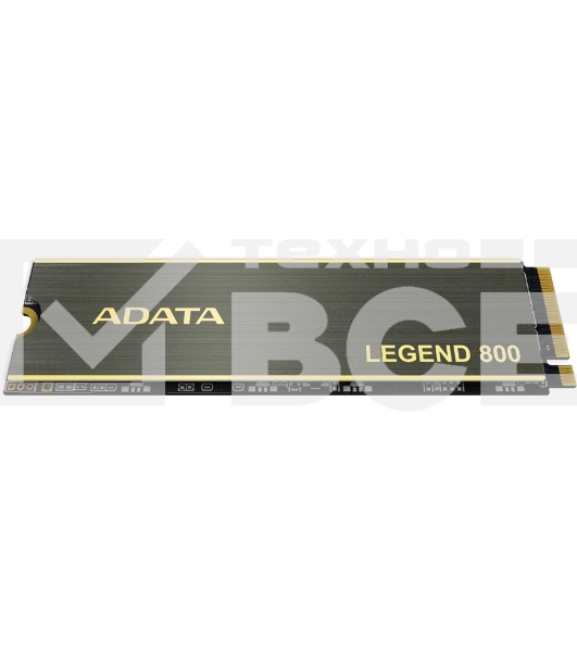 Накопитель SSD ADATA LEGEND 800, 1Tb, PCIe 4.0 x4, M.2 2280, NVMe, R/W 3500/2200, с радиатором