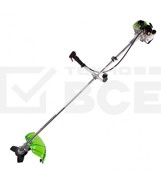 Триммер бензиновый Сибртех КС-1300Н, 25 см3, неразъемная штанга, состоит из 2 частей