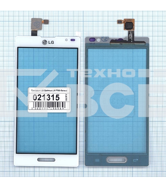 Сенсорное стекло (тачскрин) для LG Optimus L9 (P769), белое