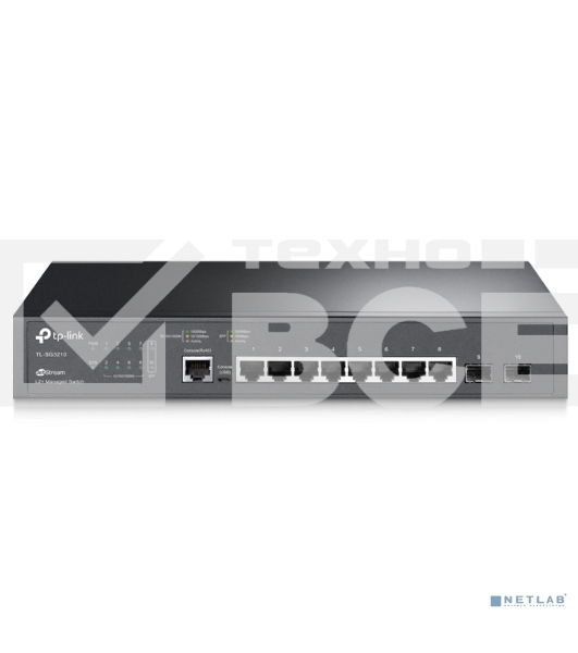 Коммутатор TP-Link SMB TL-SG3210 JetStream 8-Port Gigabit L2 Lite Managed Switch with 2 SFP Slots