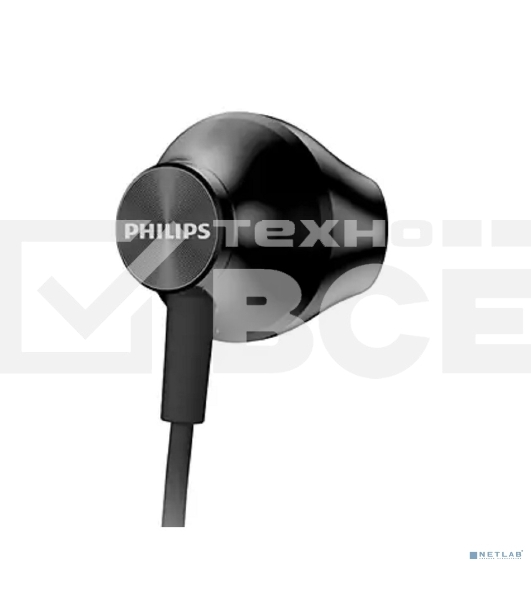 Наушники вкладыши Philips TAUE100BK/00 1.2м черный проводные в ушной раковине