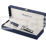Ручка перьевая Waterman Hemisphere Colour Blocking (2202847) Blue/Black CT F сталь нержавеющая подар.кор., фото 1