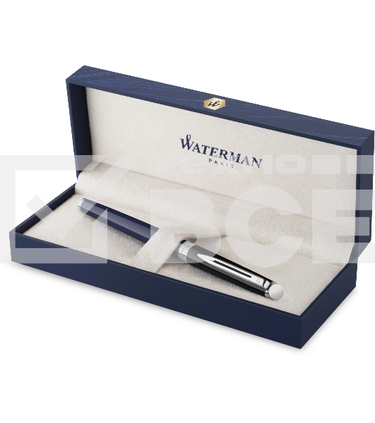 Ручка перьевая Waterman Hemisphere Colour Blocking (2202847) Blue/Black CT F сталь нержавеющая подар.кор.
