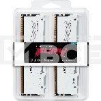 Оперативная память Kingston Fury Beast, DDR5, 32GB (2x16GB), 6000MHz, CL30, DIMM, с радиаторами, RGB, белый, фото5