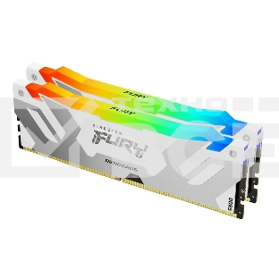 Оперативная память Kingston Fury Renegade, DDR5, 32GB (2x16GB), 8000MHz, CL38, радиатор, RGB, белый