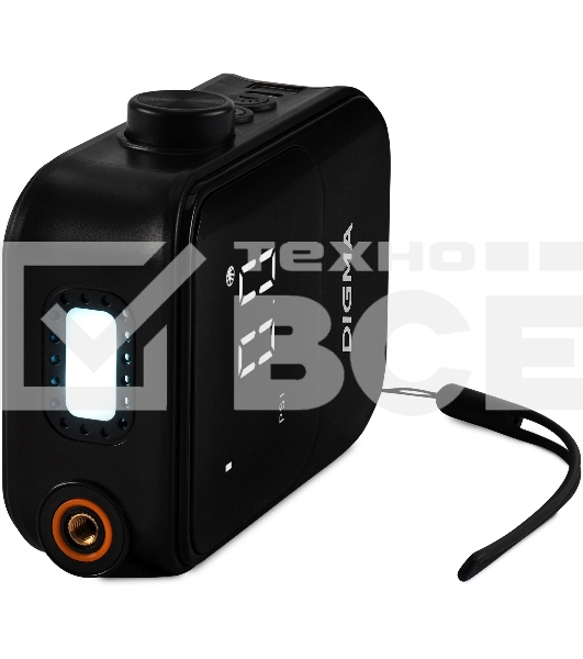 Автомобильный компрессор Digma QBK-120B черный, шланг 0.2м