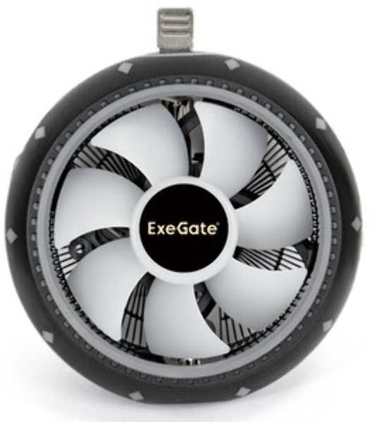 Кулер для процессора ExeGate Dark Magic EE126M-PWM.RGb черный, 120 мм, алюминий, 2000 об/мин, 24 дБ, 4 pin, 100 Вт, 65 мм