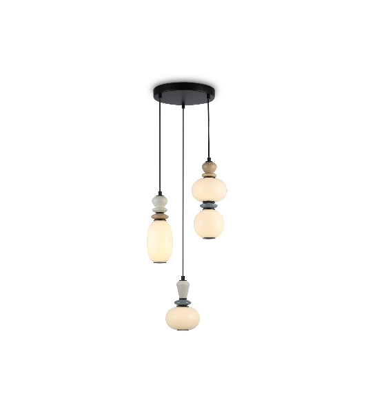 Светильник Ambrella light LH53143/3 BK/WH черный/белый 19W 3000K D330*1630