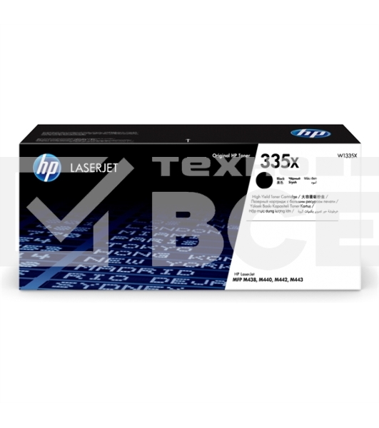 Картридж лазерный HP 335X черный для LaserJet MFP M438n/M442dn/M443nda 13 700 стр.