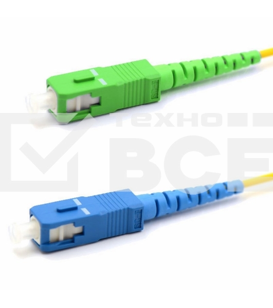 Патч-корд оптический переходной (SM), 9/125 (OS2), SC/APC-SC/UPC, (Simplex), LSZH, 2м
