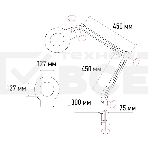 Лупа на струбцине Rexant, круглая, 5D, с подсветкой 56 SMD LED, белая 31-0403, фото4