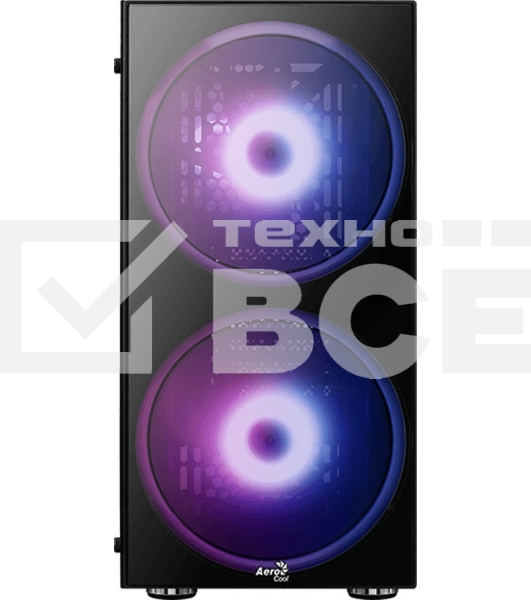 Компьютерный корпус Aerocool / Formula Python (3xUSB, 2xAudio, 0.5 мм,2x200 мм FAN, прозрачная стенка-закаленное стекло, ATX, без БП)
