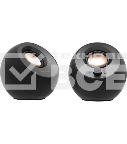 Акустическая система Creative Pebble V3 MF1700 2.0 черный 8Вт BT