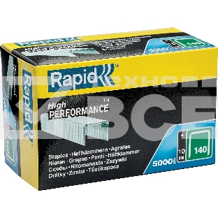 Плоские скобы RAPID 10 мм, супертвердые, профессиональные тип 140 (G / 11 / 57), 5000 шт