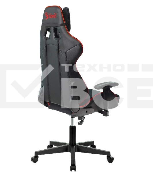 Кресло игровое A4Tech Bloody GC-400, черный/красный, крестовина пластик