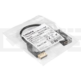 Кабель-переходник DisplayPort-HDMI ExeGate EX-DPM-HDMIF-0.1 (20M/19F, 0,1м)