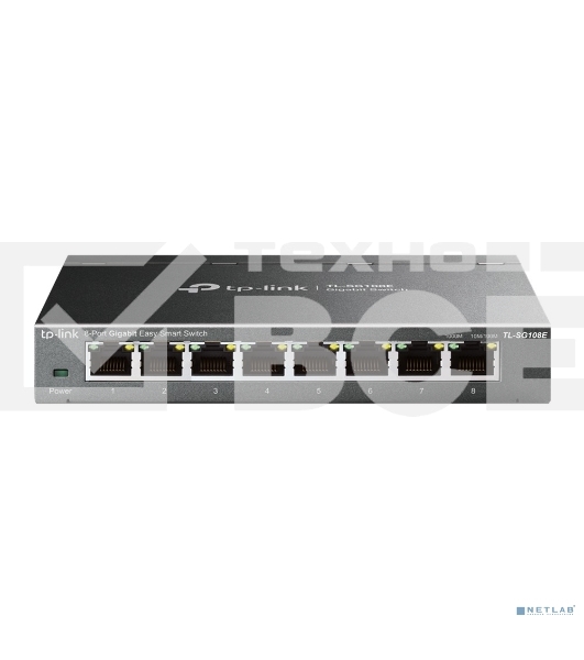 Коммутатор TP-Link SMB TL-SG108E 8-port Desktop Gigabit Switch, 8 10/100/1000M RJ45 ports